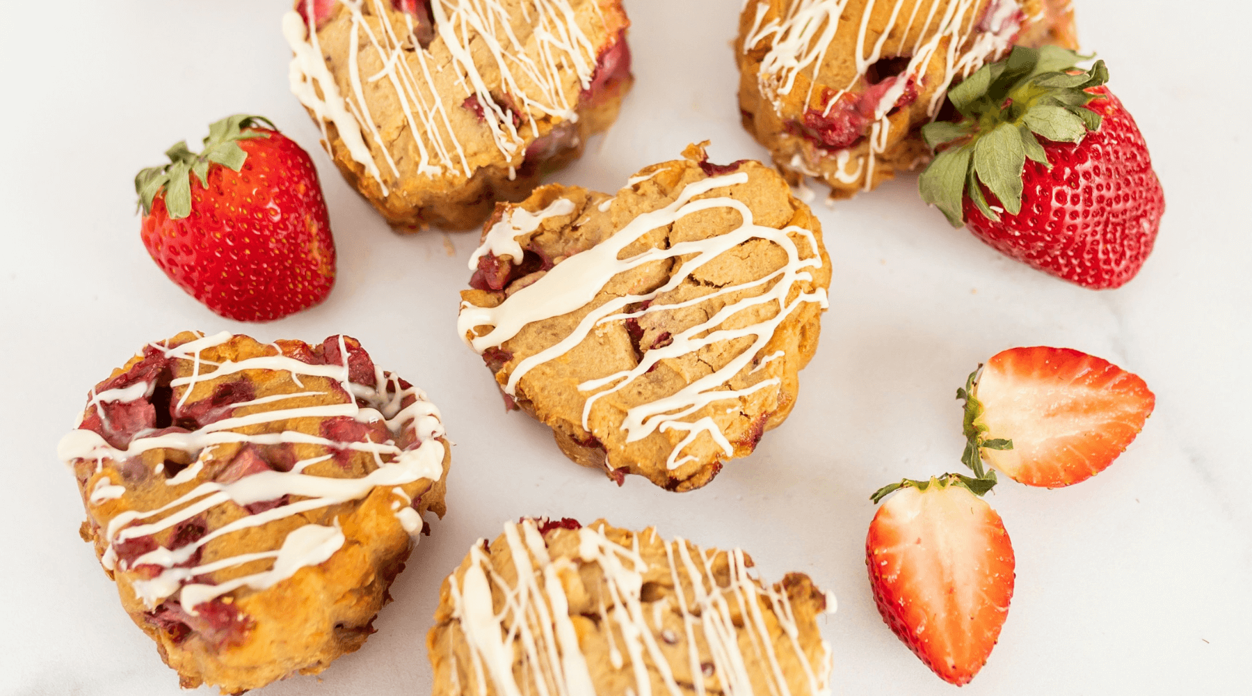 Gluten-Free & Protein-Rich Strawberry Shortcake Muffins