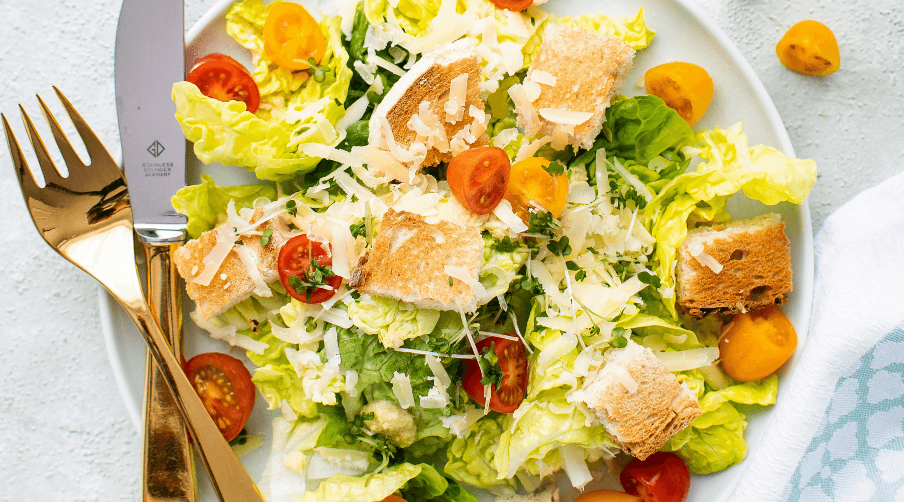 The Best Homemade Caesar Salad with Creamy Dressing