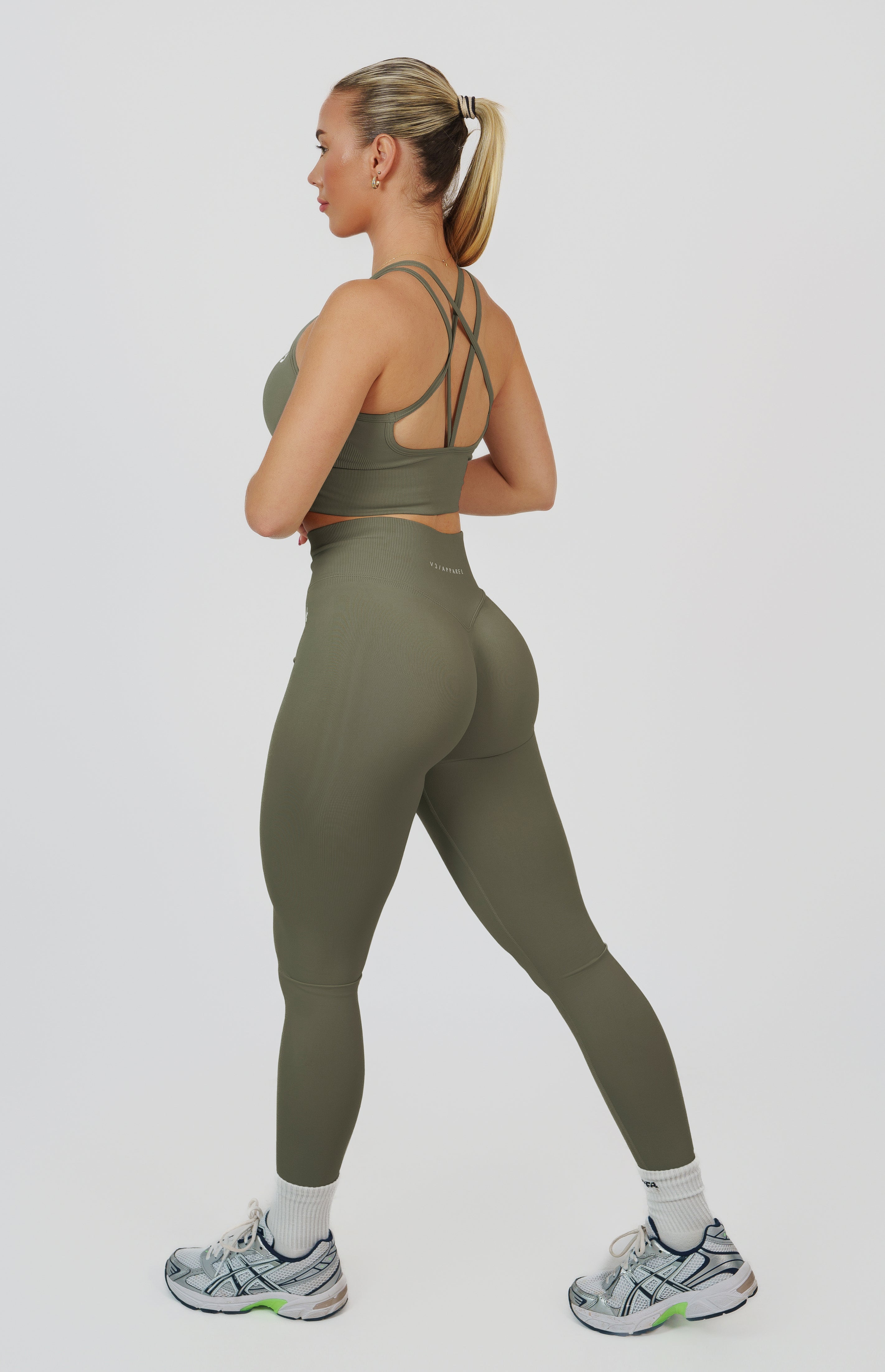 Form Seamless Scrunch Leggings - Olive Green