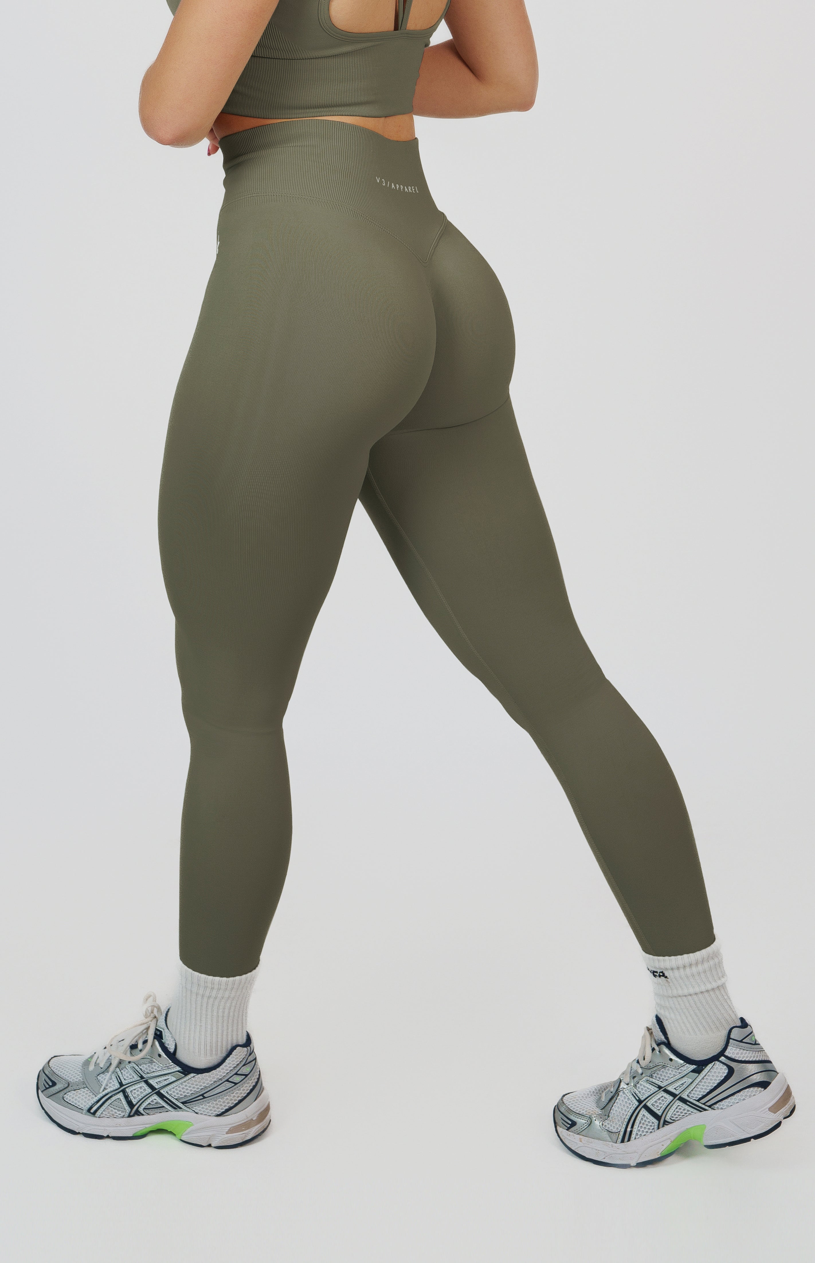 Form Seamless Scrunch Leggings - Olive Green