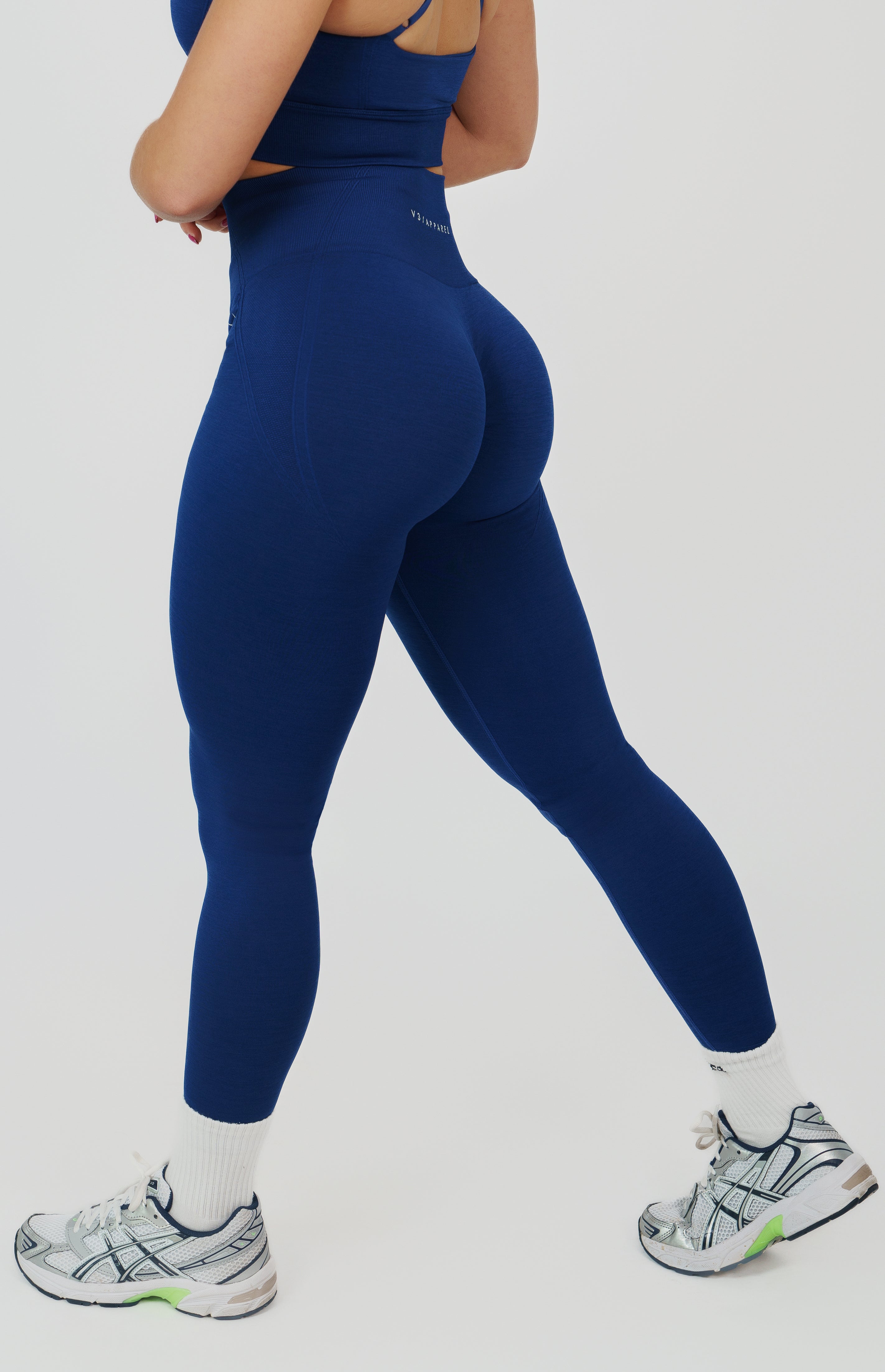 Tempo Seamless Scrunch Leggings - Midnight Blue